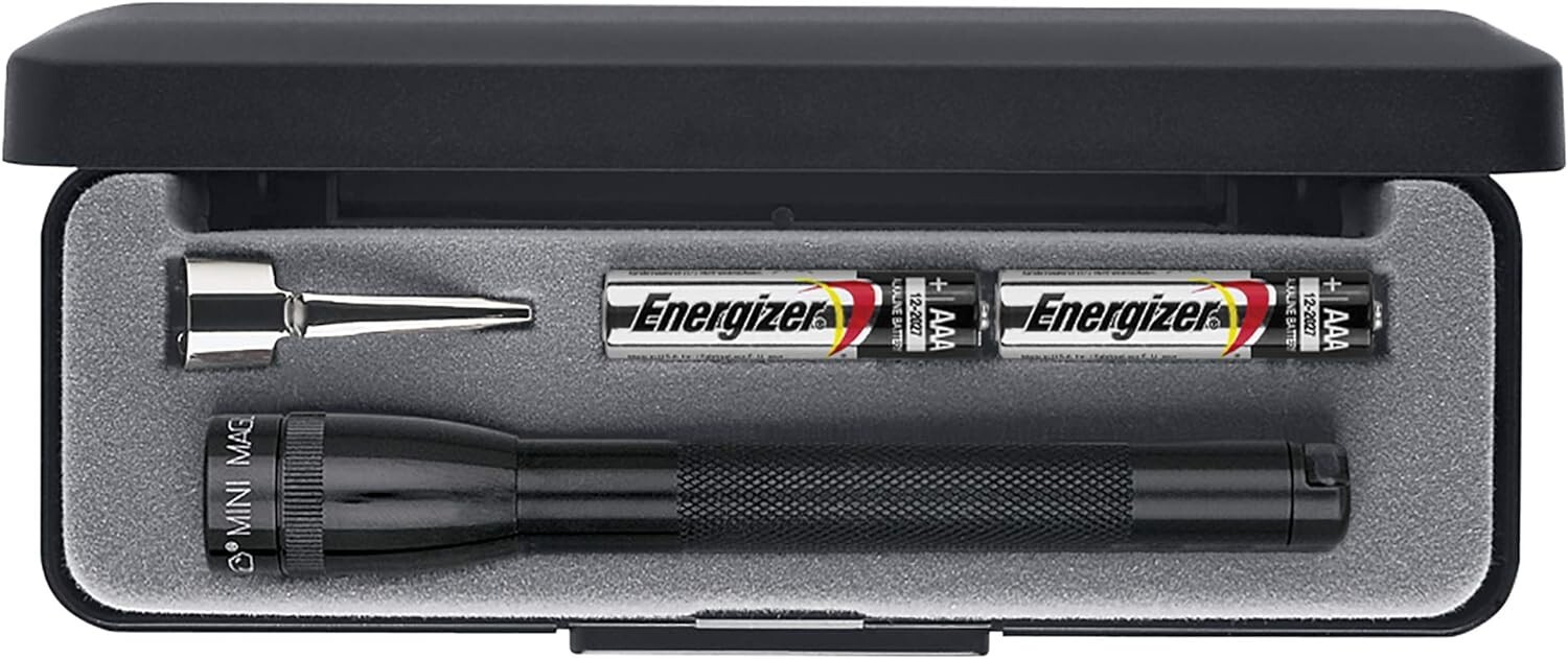 MAGLITE M3A012 MINI MAG FLASHLIGHT BLACK AAA PRESENTATION BOX