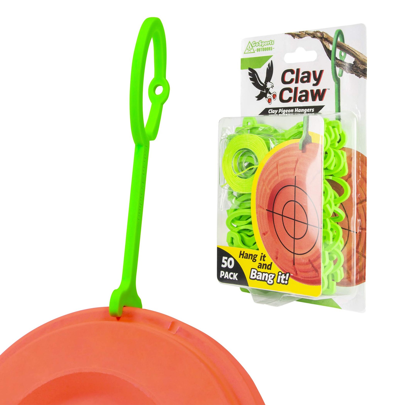 GoSports Outdoors Clay Target Holders  Choose Between Clay Claw Hangers or Cl...