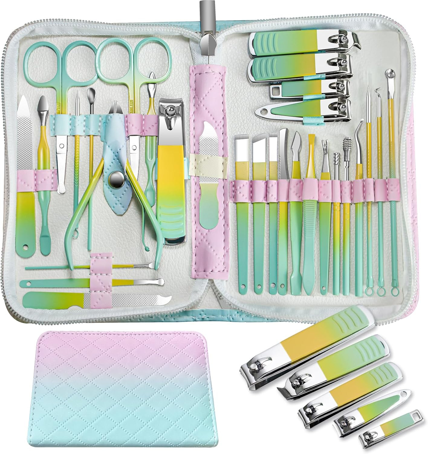 Manicure Set Women Personal Nail Care Kit, 30 in 1 Professional Manicure Kit for