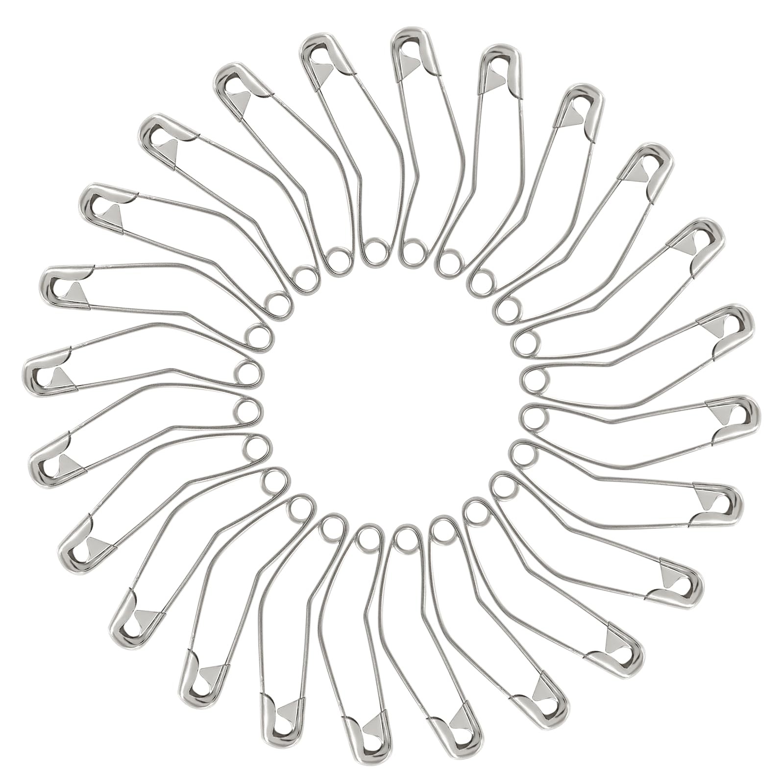 120Pcs 2 Inch Curved Safety Pins, Quilting Basting Pins Versatile and Sturdy ...