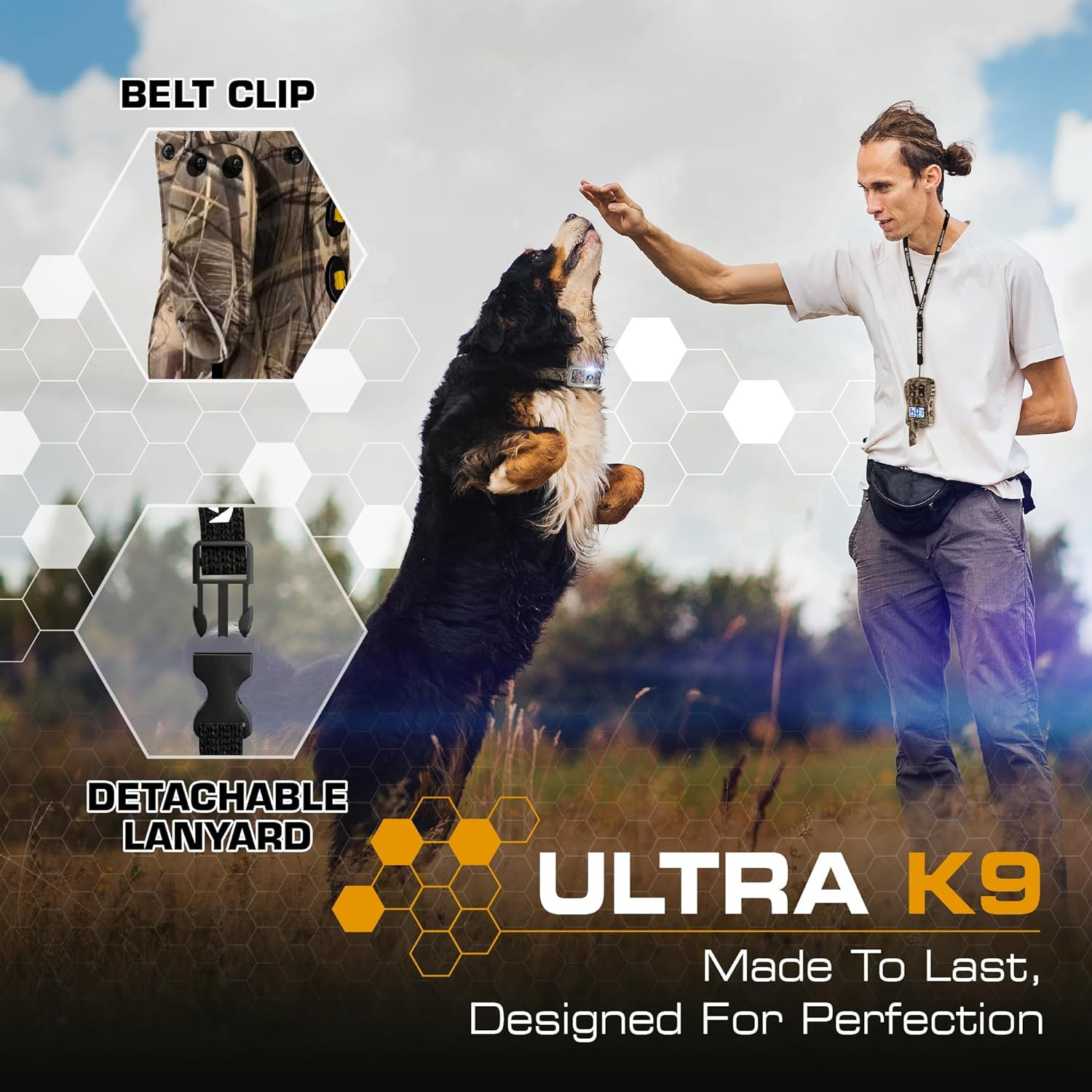 Dual Dog Shock Collar - 124 Levels, 4 Modes, ¾ Mile Range, Safe & Waterproof