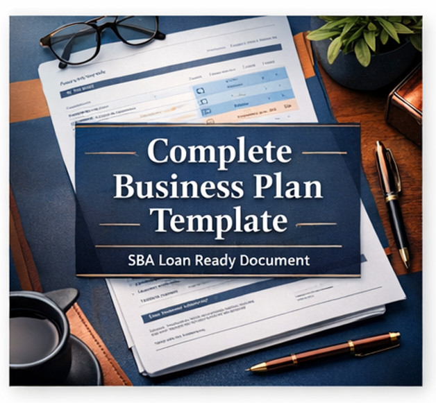 Business Plan Template Bundle SBA Loan Ready Financial Projections Pitch Deck