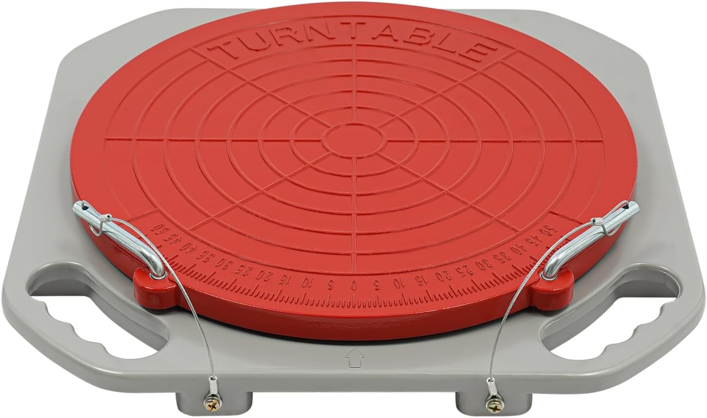 2 pcs 360° Rotating Wheel Alignment Turn Plates 3-Ton Capacity Alignment Tool