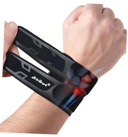 Wrist Brace Wrist Wrap for TFCC Tears, Ultra-thin Compression Black, 2 Pack