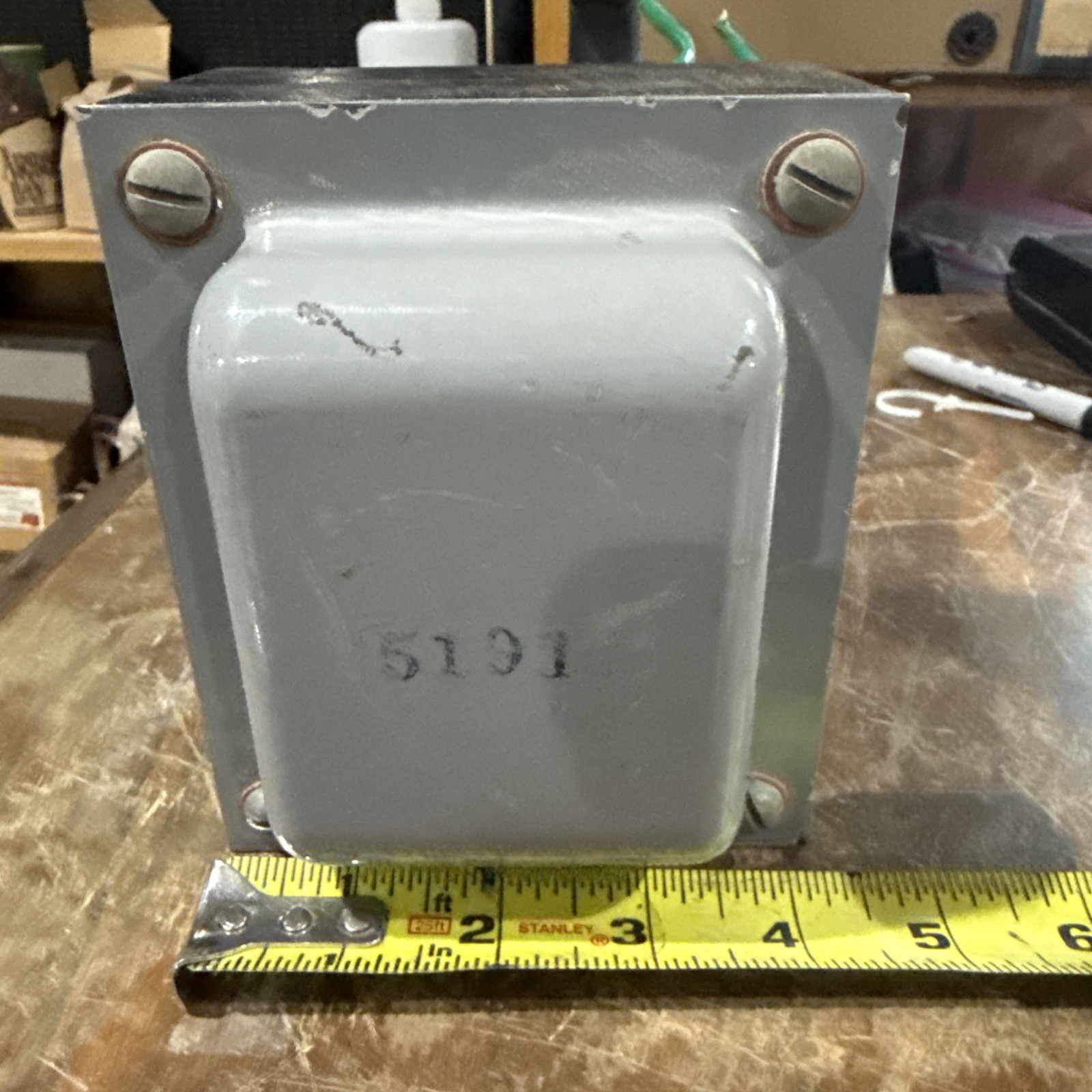MASSIVE 16lbs POWER TRANSFORMER  1 UNIT Unbranded # 5191 VINTAGE Feb 1957