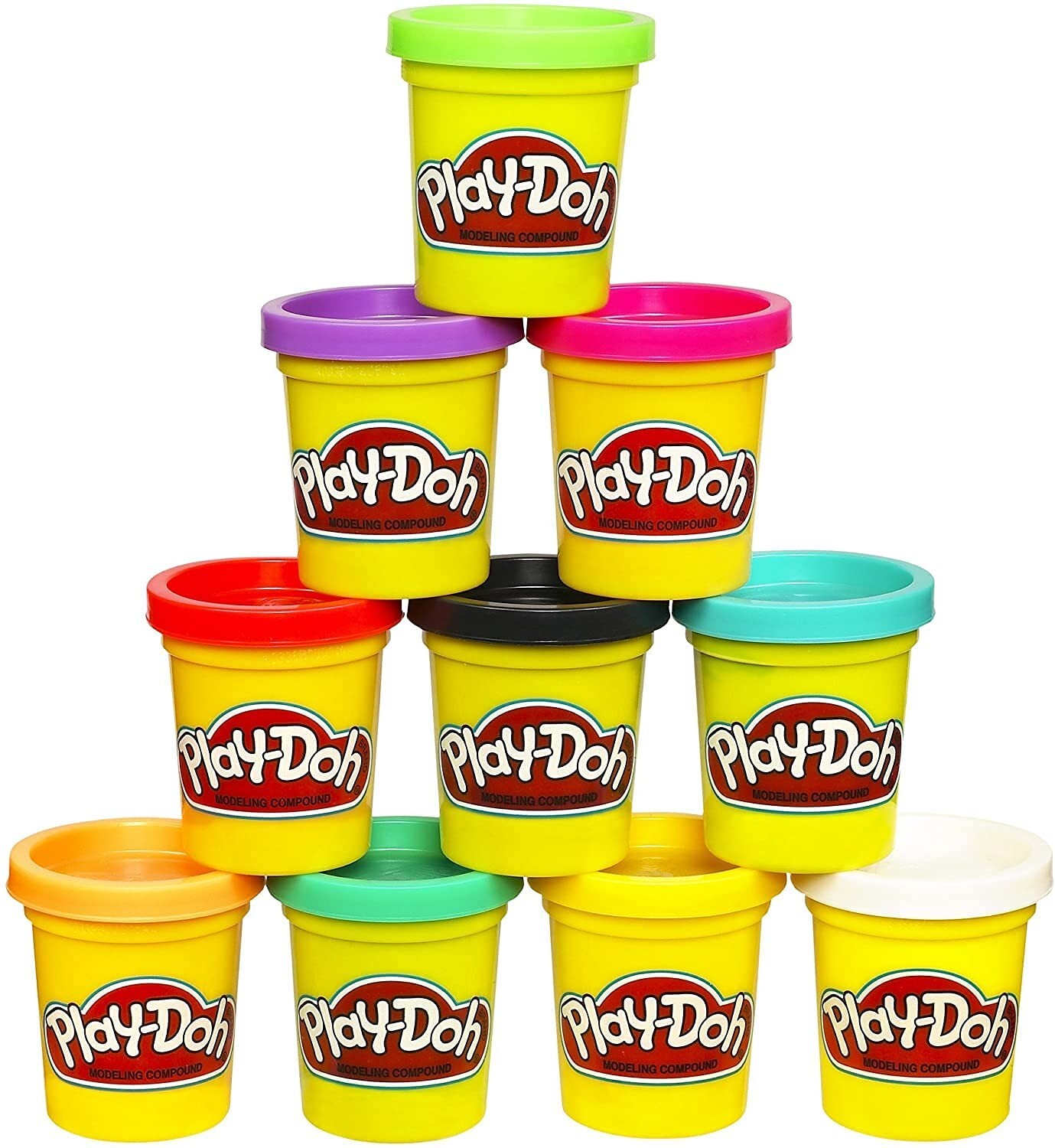 Play-Doh Bulk 10-Pack Case of Assorted Colors Christmas Stocking Stuffers #C8