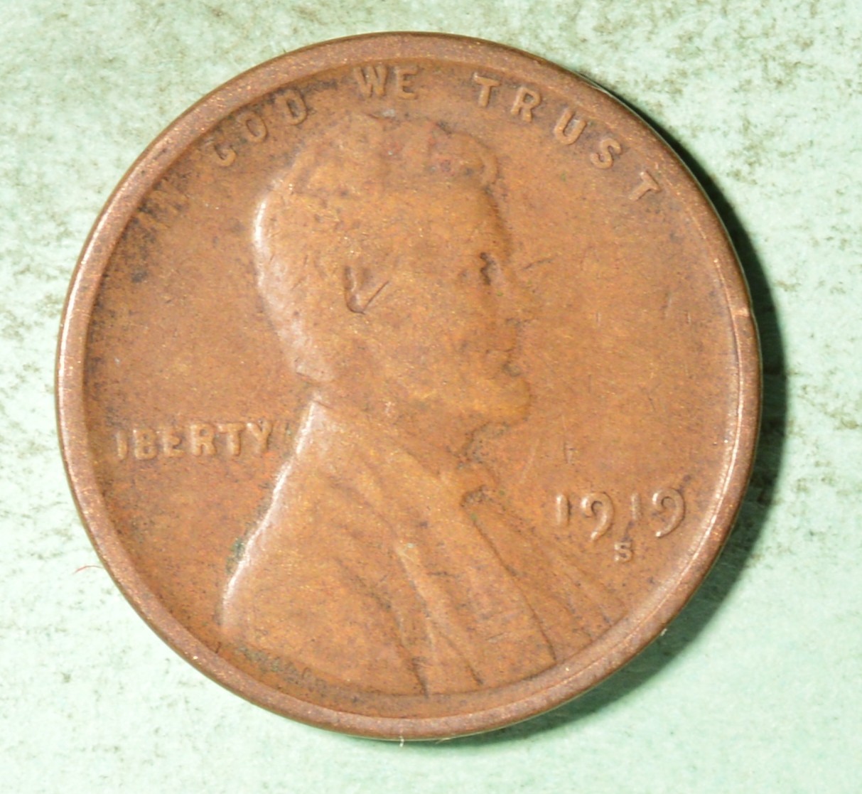 1919-S  USA Wheat Cent  - INV#Z-136
