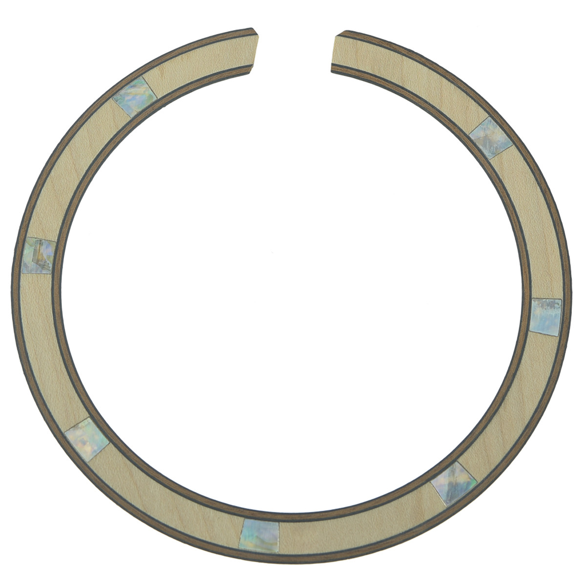 High Qaulity Acoustic Guitar Soundhole Maple Rosette Square Abalone Shell Inlay