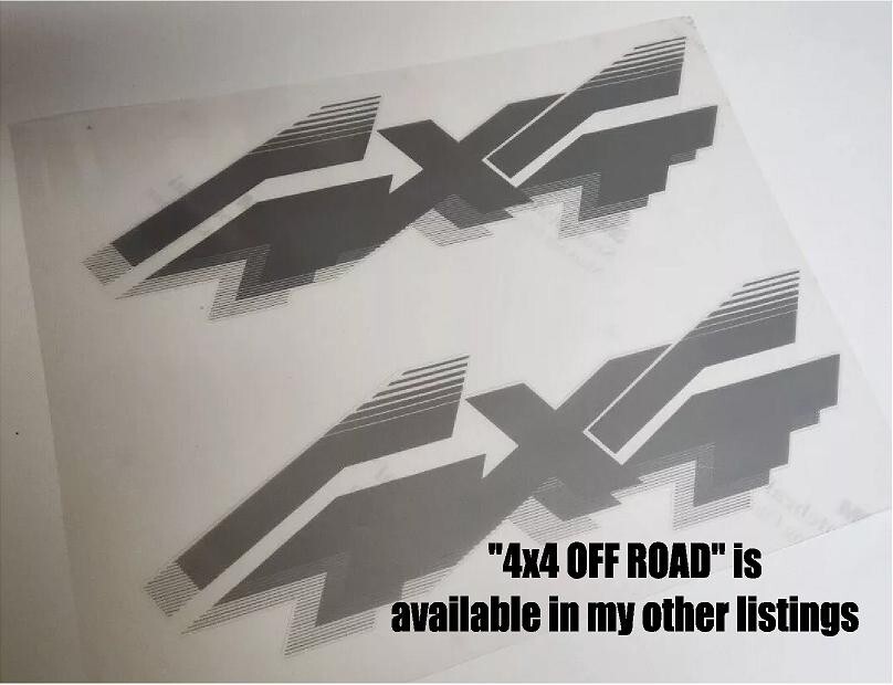 PAIR "4x4" Decals fit OBS 1992-1996 Ford F150, F250, F350, etc TOP QUALITY