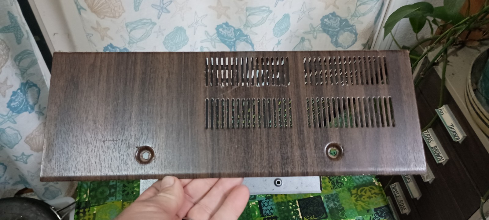 vintage Marantz Receiver metal case READ