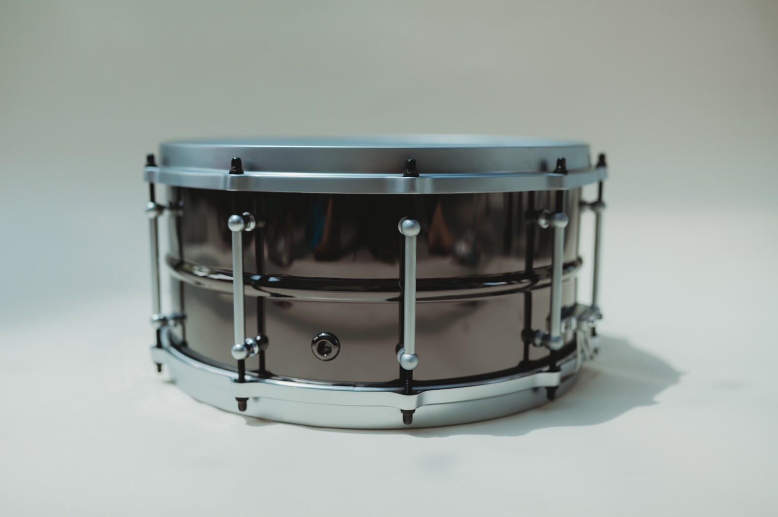 Black Brass Snare Drum 6.5x14 With Satin Hardware