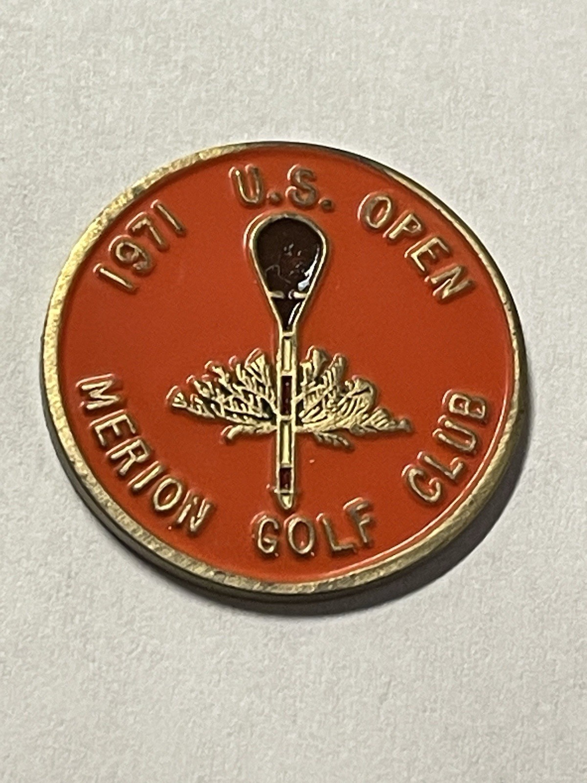 1971 U.S. Open Championship 1" Coin Golf Marker - Merion Golf Club - A Beauty!