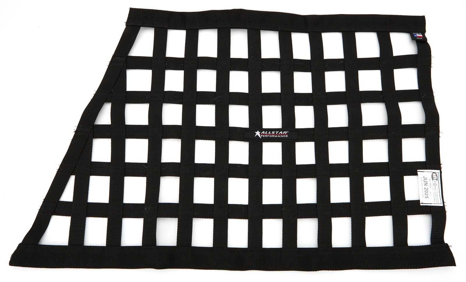 Allstar Window Net - SFI 27.1 - 1 in Webbing - Trapezoid - Black - Each ALL10288