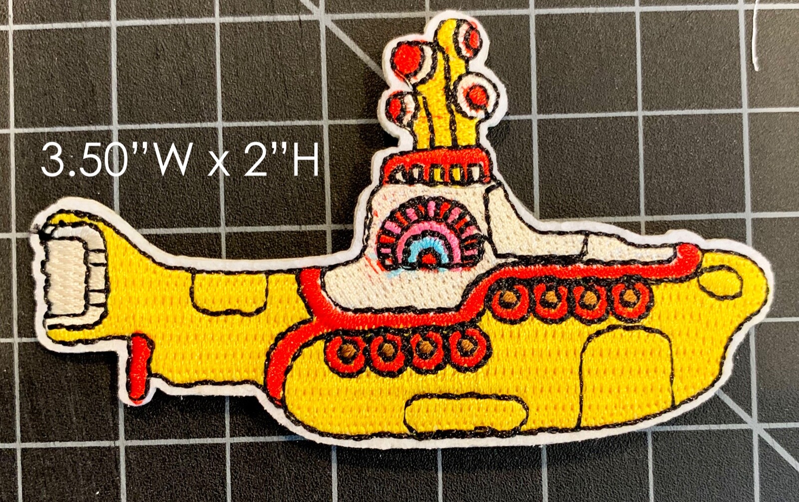 The Beatles Yellow Submarine Embroidered Iron On Patch