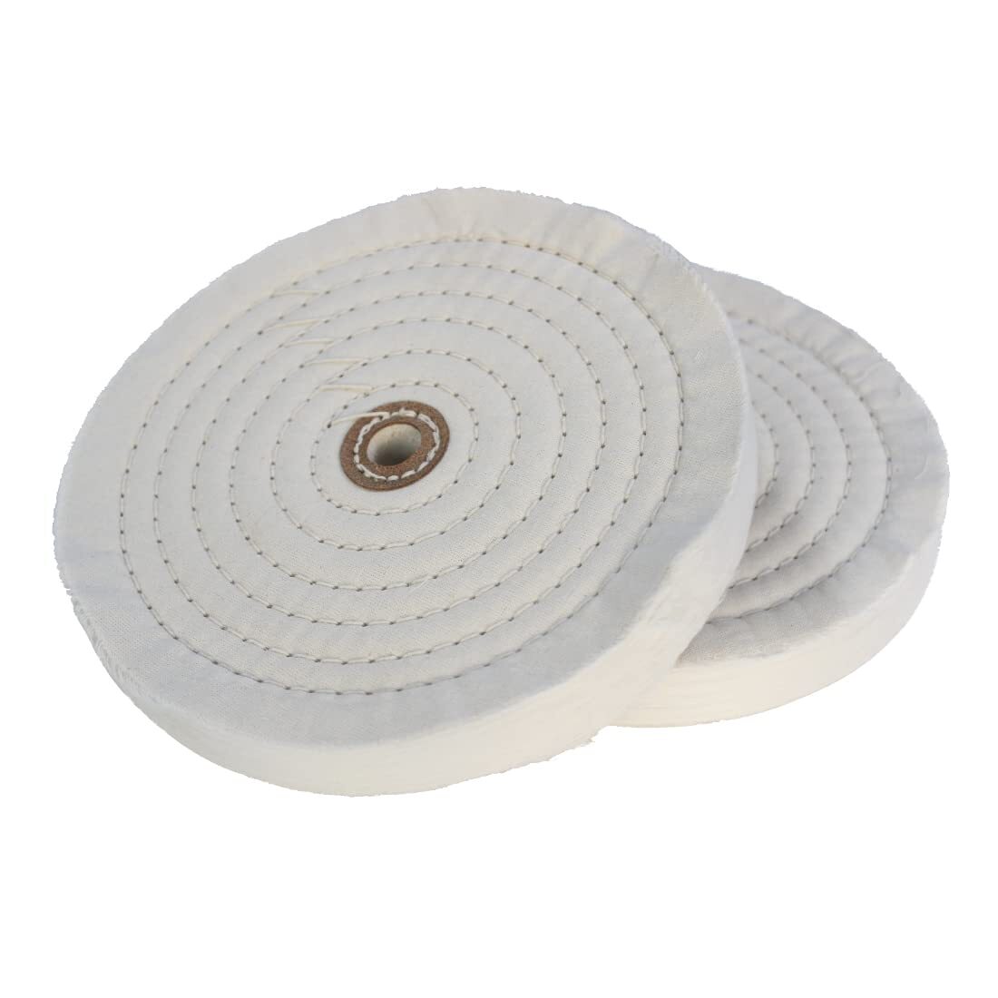 2 Pack 8 Inch Cotton Buffing Polishing Wheels for Metal Wood Jade Jewelry