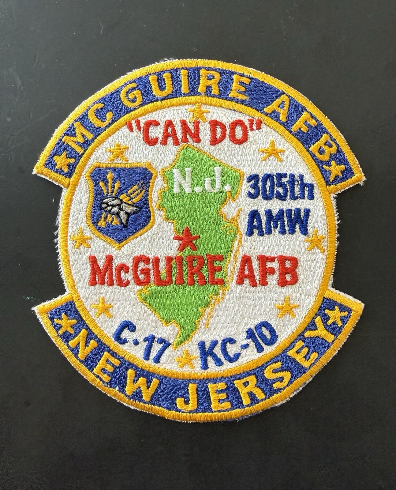 MC GUIRE AFB “CAN DO” N.J. 305th AMW NEW JERSEY New!!