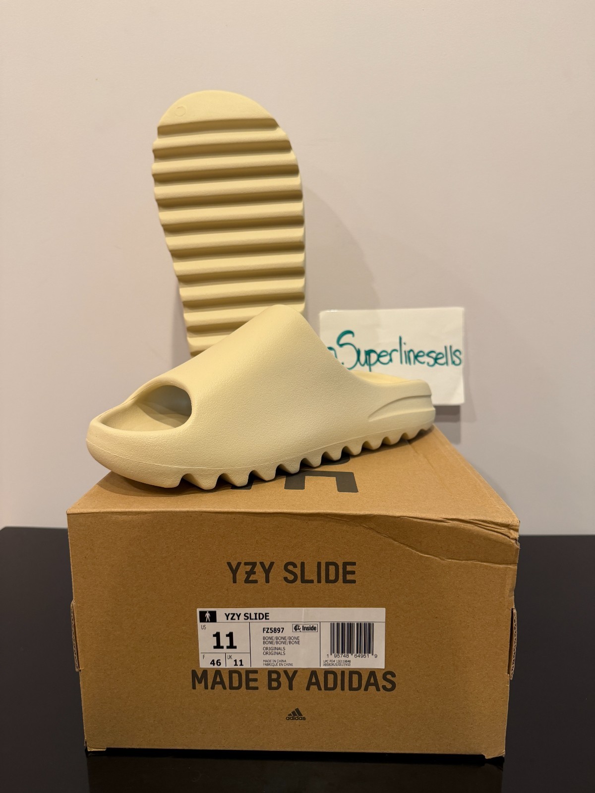 Adidas Yeezy Slide Bone Size 11 (100% Authentic) FZ5897