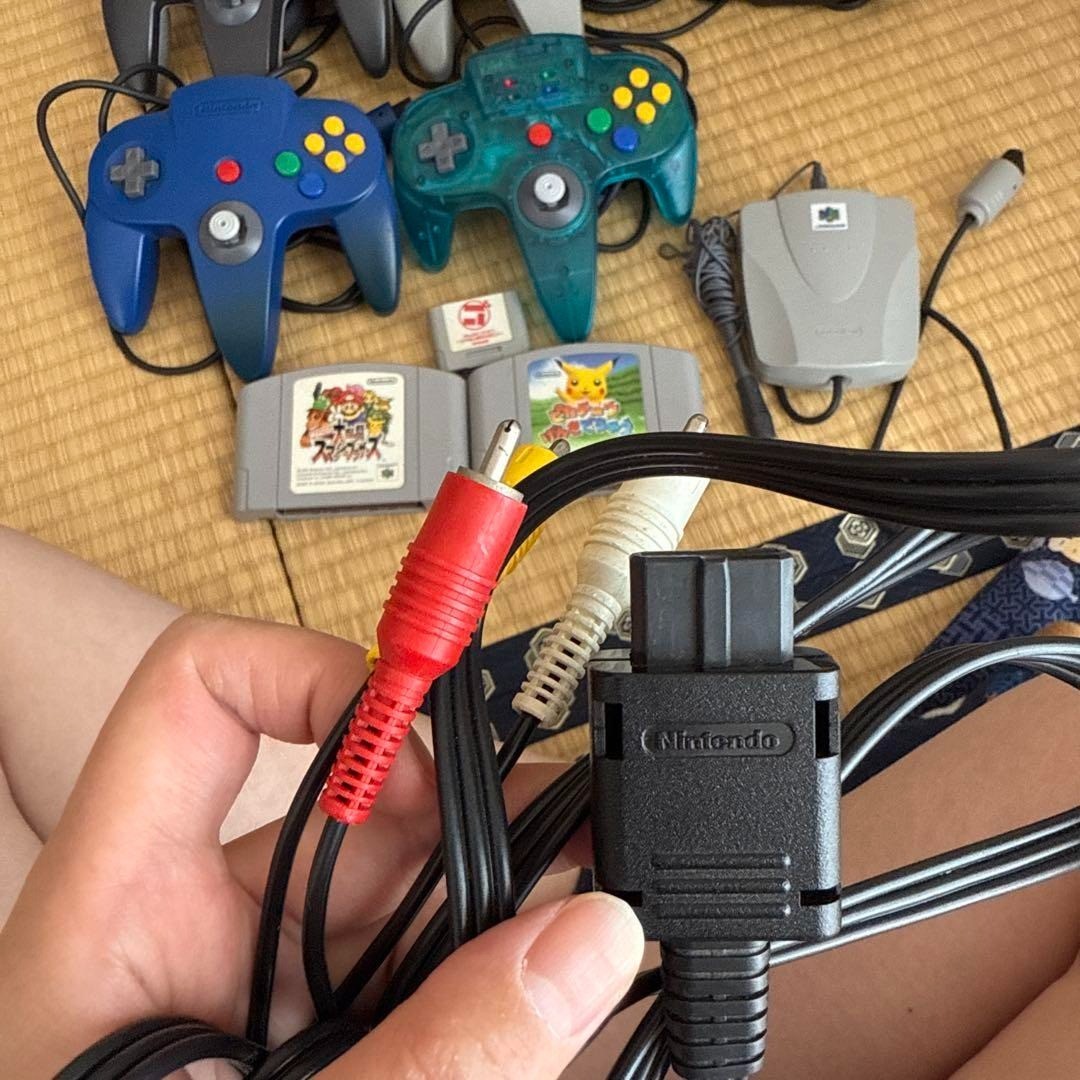 Nintendo 64 N64 Console Japan NTSC-J 4 Controllers + 2 Games Bundle working JP