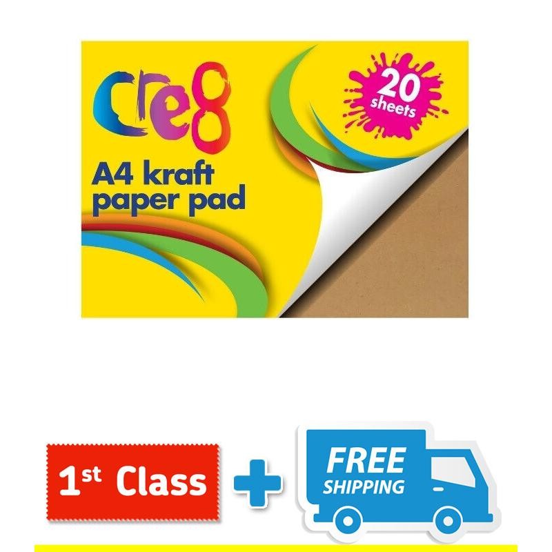 Single A4 Kraft Paper Pad, 20 sheets