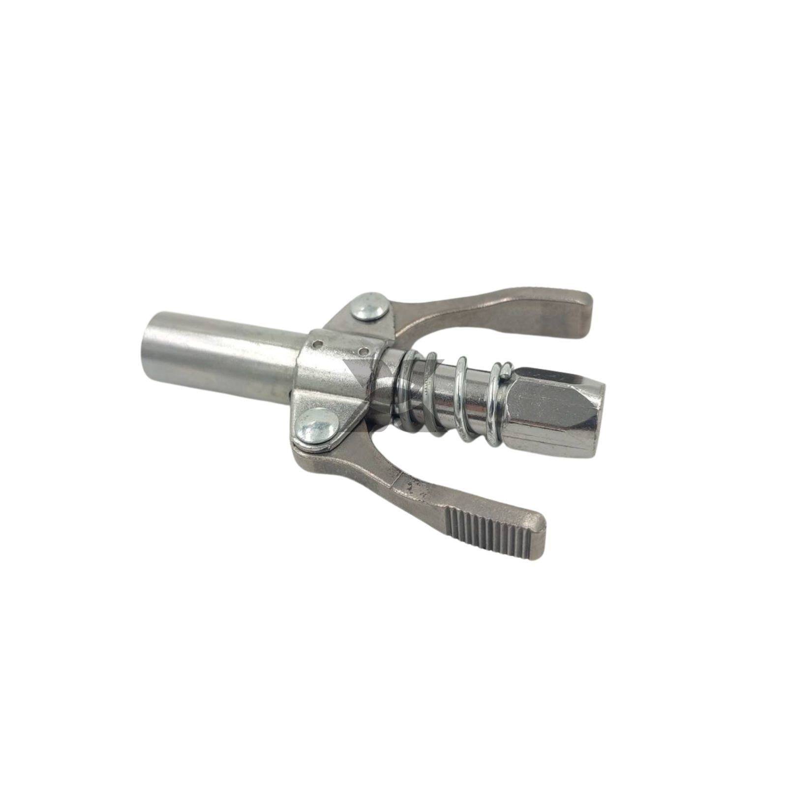 2Pc Quick Release Lock Oil Nozzle Grease Coupler Double Handle High Pressure
