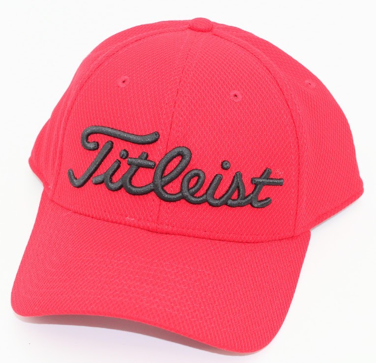 Titleist Red/Black Fitted Medium/Large Golf Hat Cap