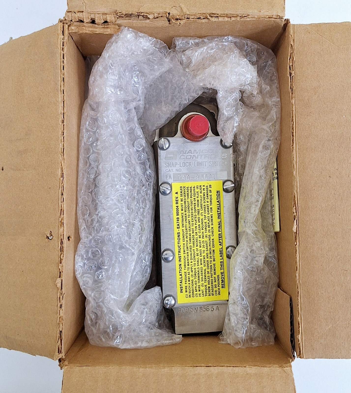 Namco Controls EA-740-80001 Snap-Lock Limit Switch