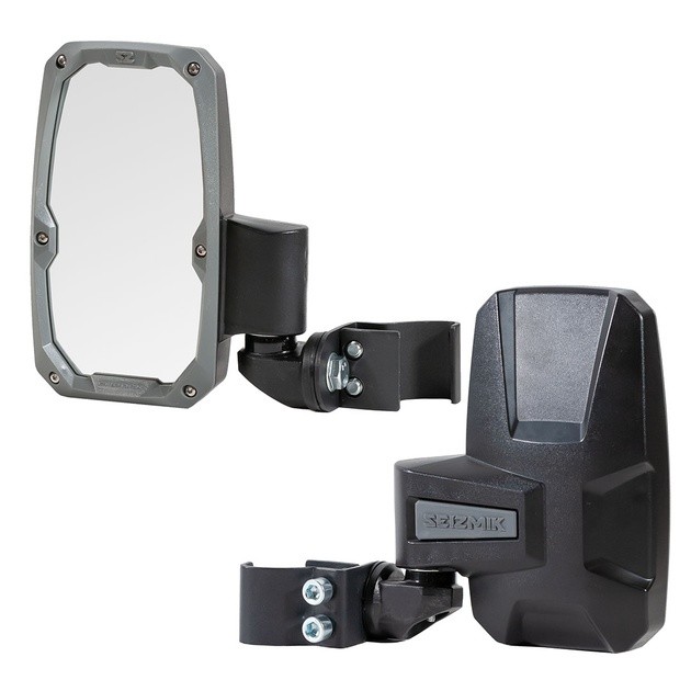 Seizmik Embark UTV Side View Mirrors Pro-Fit/Profiled Roll Cage Black