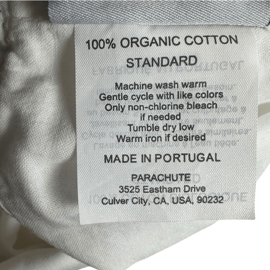 PARACHUTE King Size Pillowcase White Black