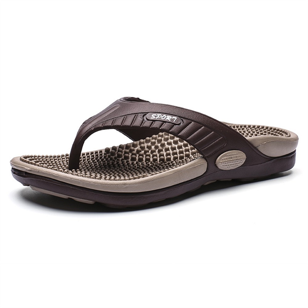 Men's Flip Flops Casual Sandals Beach Slippers Slides Slip on Water Shoes