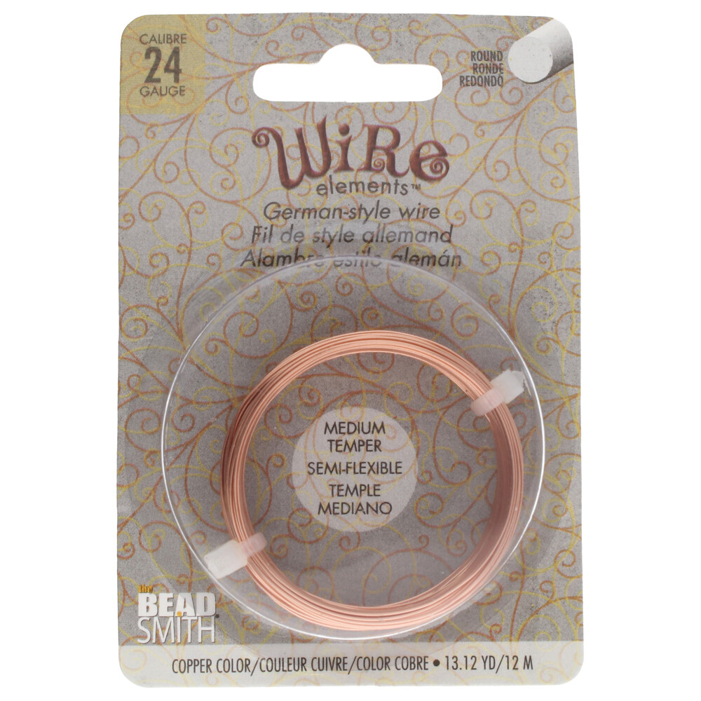BeadSmith Copper 24 Gauge German Wire by Wire Elements ~ (13.12 Yards)