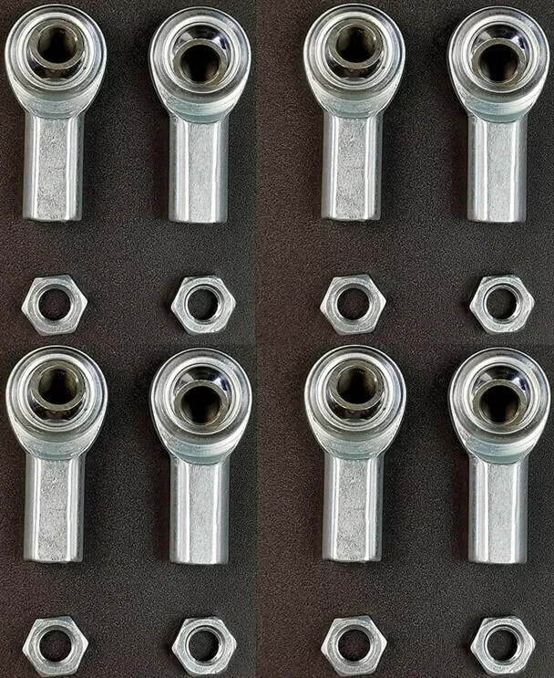8 qty RH 3/8"-24 Thread x 3/8"Bore, Female Thread Heim Joints, Rod Ends(CFR-6)