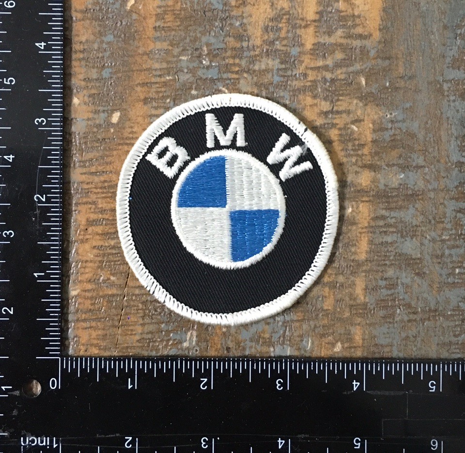 VINTAGE BMW MOTORCYCLE CAR MOTORSPORTS RACING LOGO IRON-ON PATCH