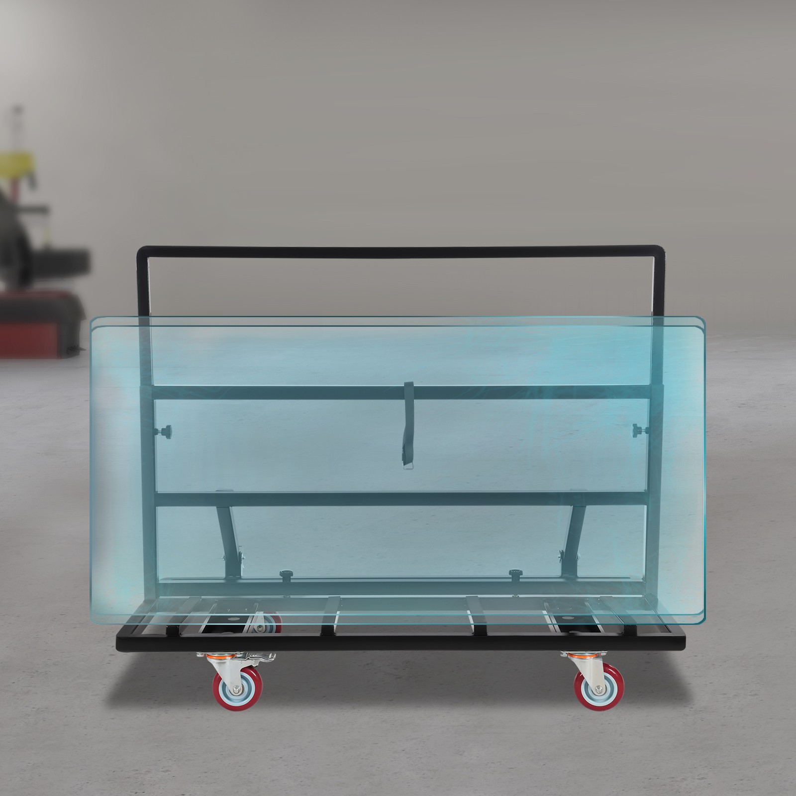 2200LBS Foldable Drywall Cart Dolly Folding Plywood Plasterboard Glass Trolley