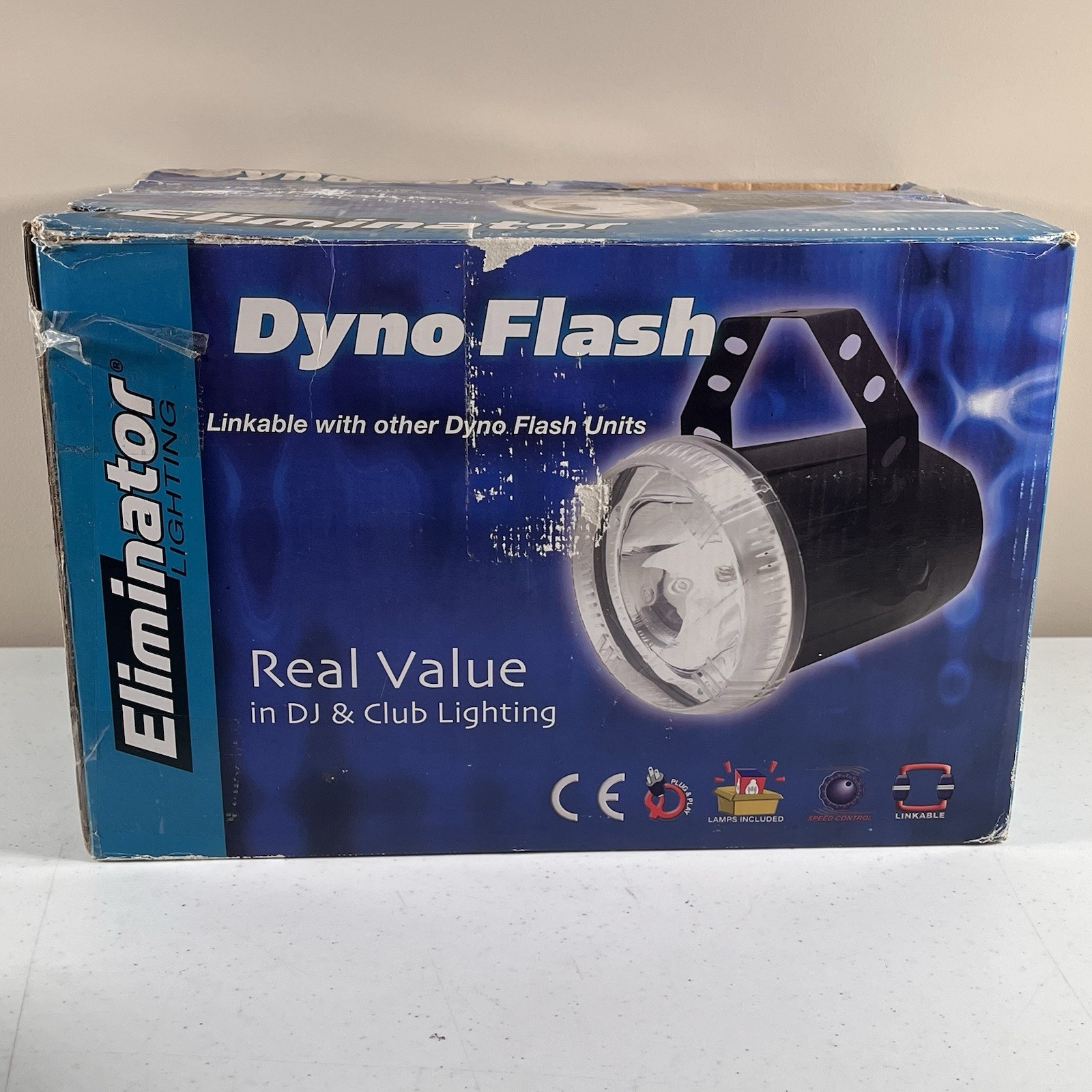 ELIMATOR LIGHTING E 104 VARIABLE FLASH STROBE LIGHT TESTED WORKING