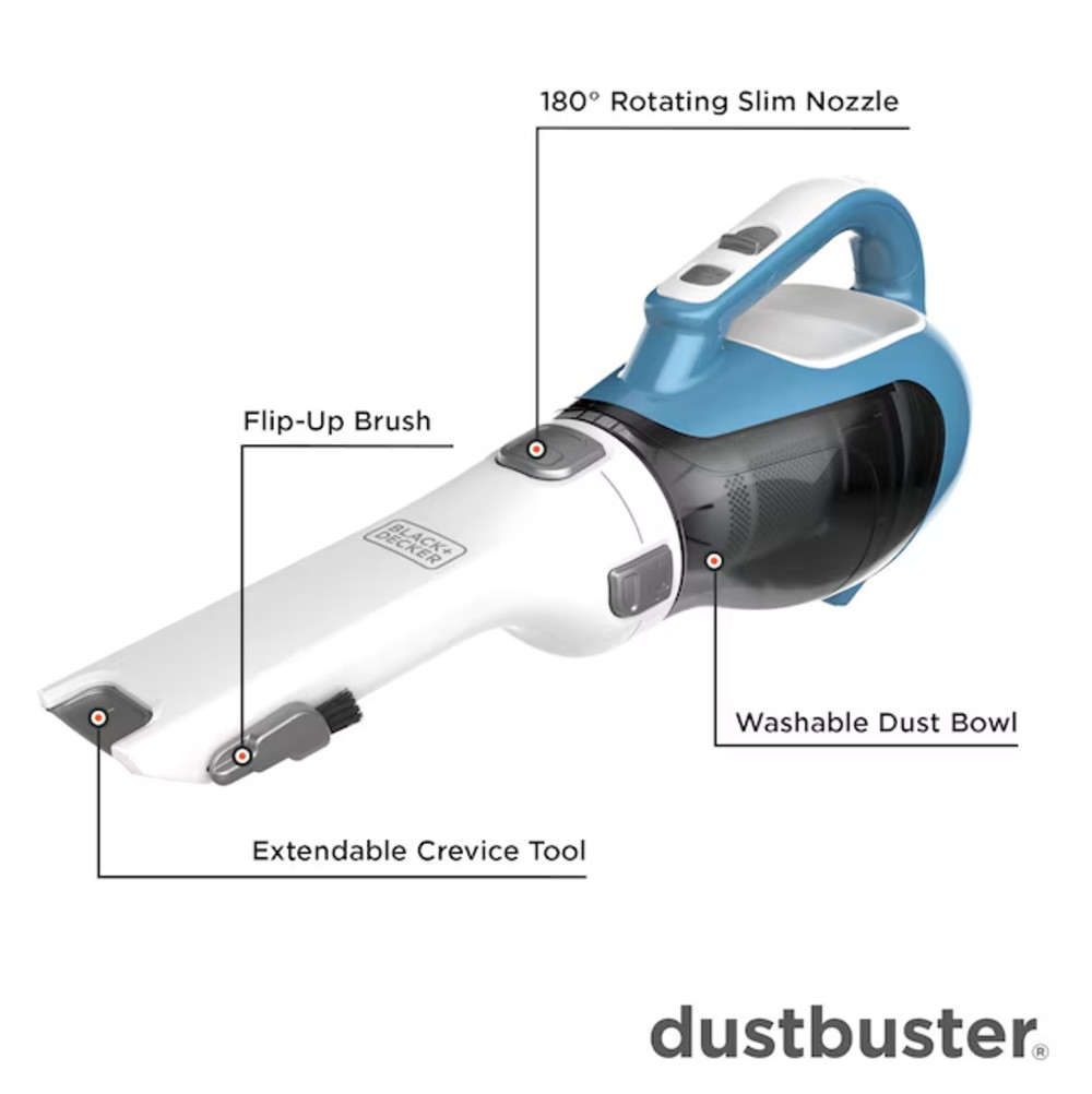 US STOCK BLACK+DECKER dustbuster Cordless Car Handheld Vacuum Cleaner