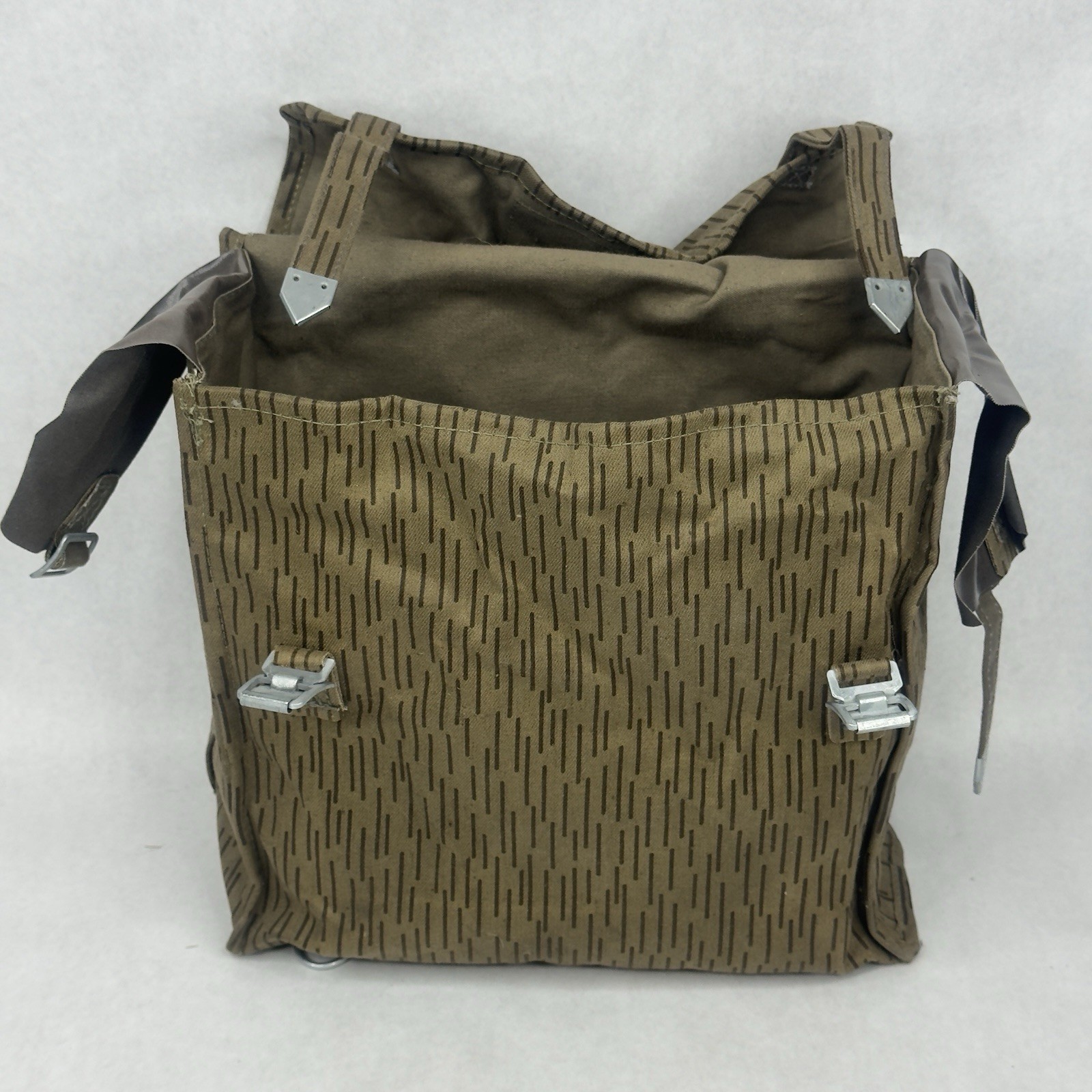Cold War East German Camo Combat Pack Backpack Military Surplus Rain EUC