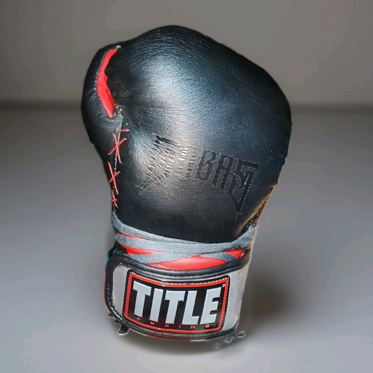 1/1 Warpath 32 No Mercy Custom 2LB Weighted Boxing Gloves Sabas Title Fusion