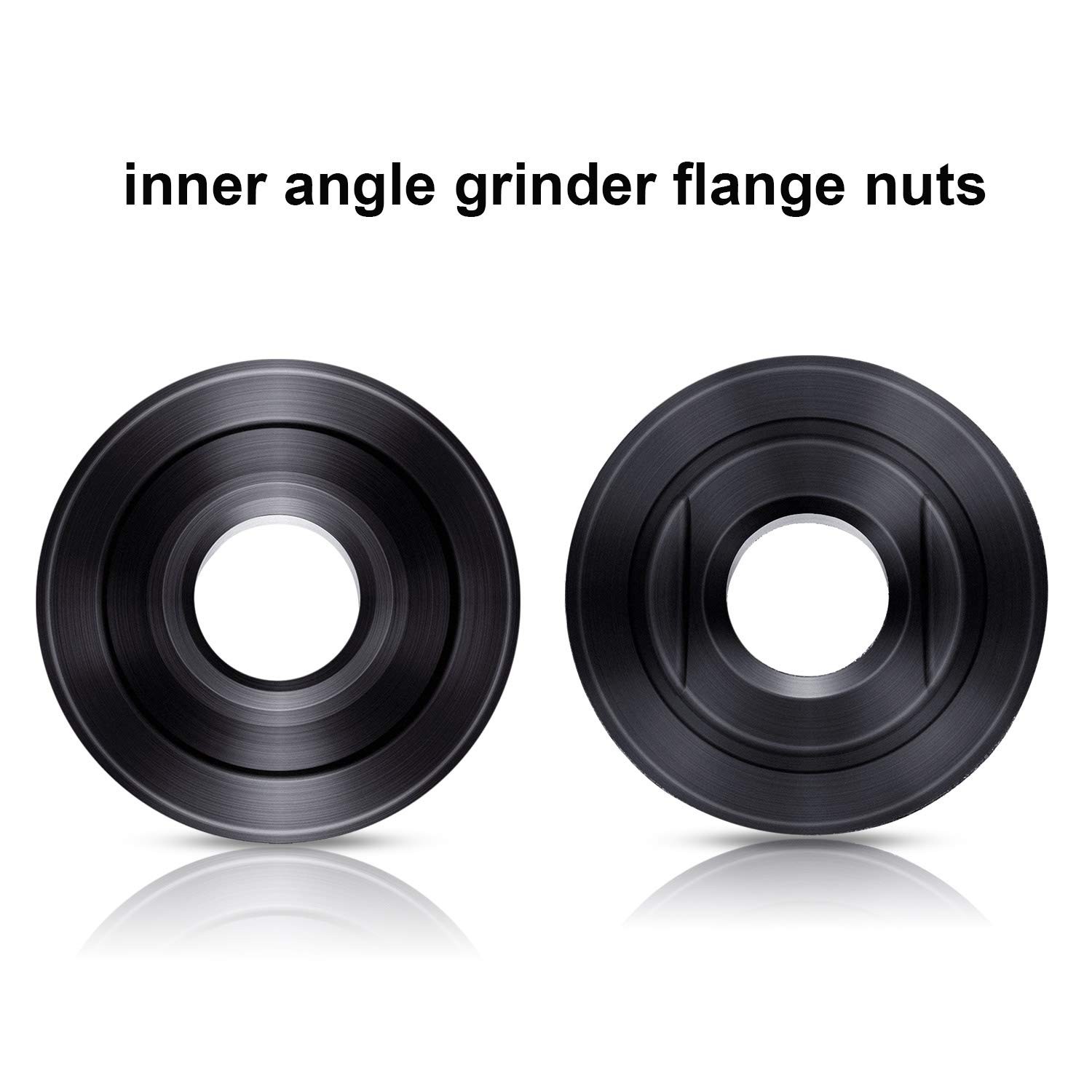 Mudder 10 Pcs 10mm Angle Grinder Flange Nuts and Black,steel