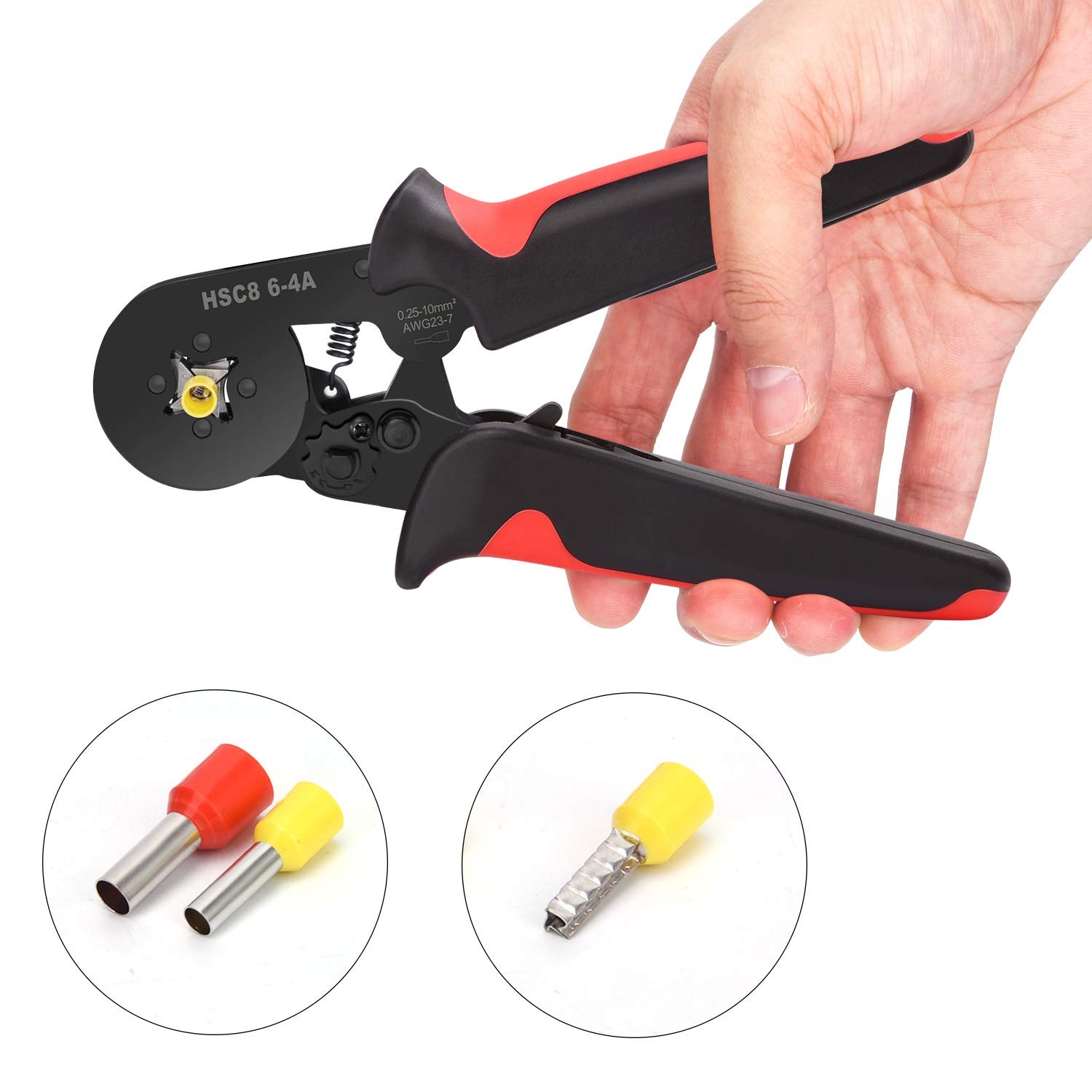 1800 PCS Wire Ferrules With Crimping Tool Pliers Kit AWG 287 Terminal Set