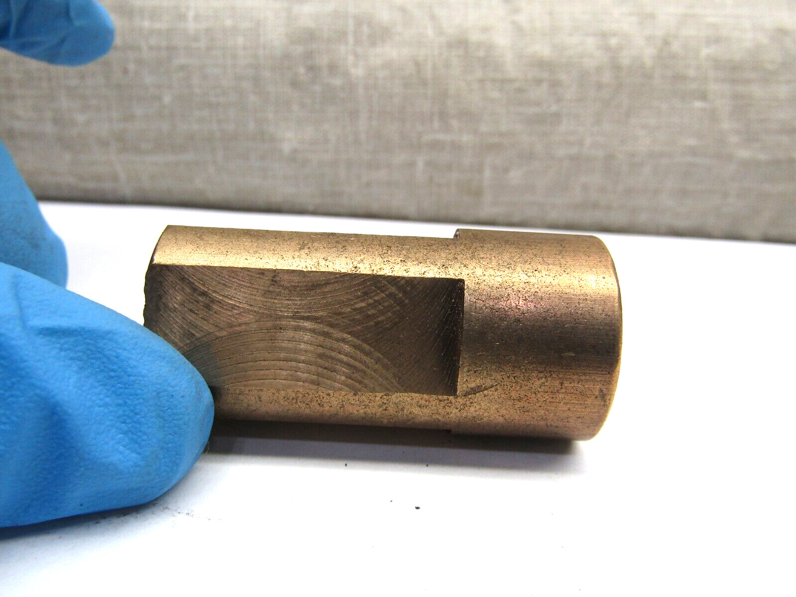 Bronze Bushing 5/8" ID X 1" OD X 2" Long Squared off See Photos