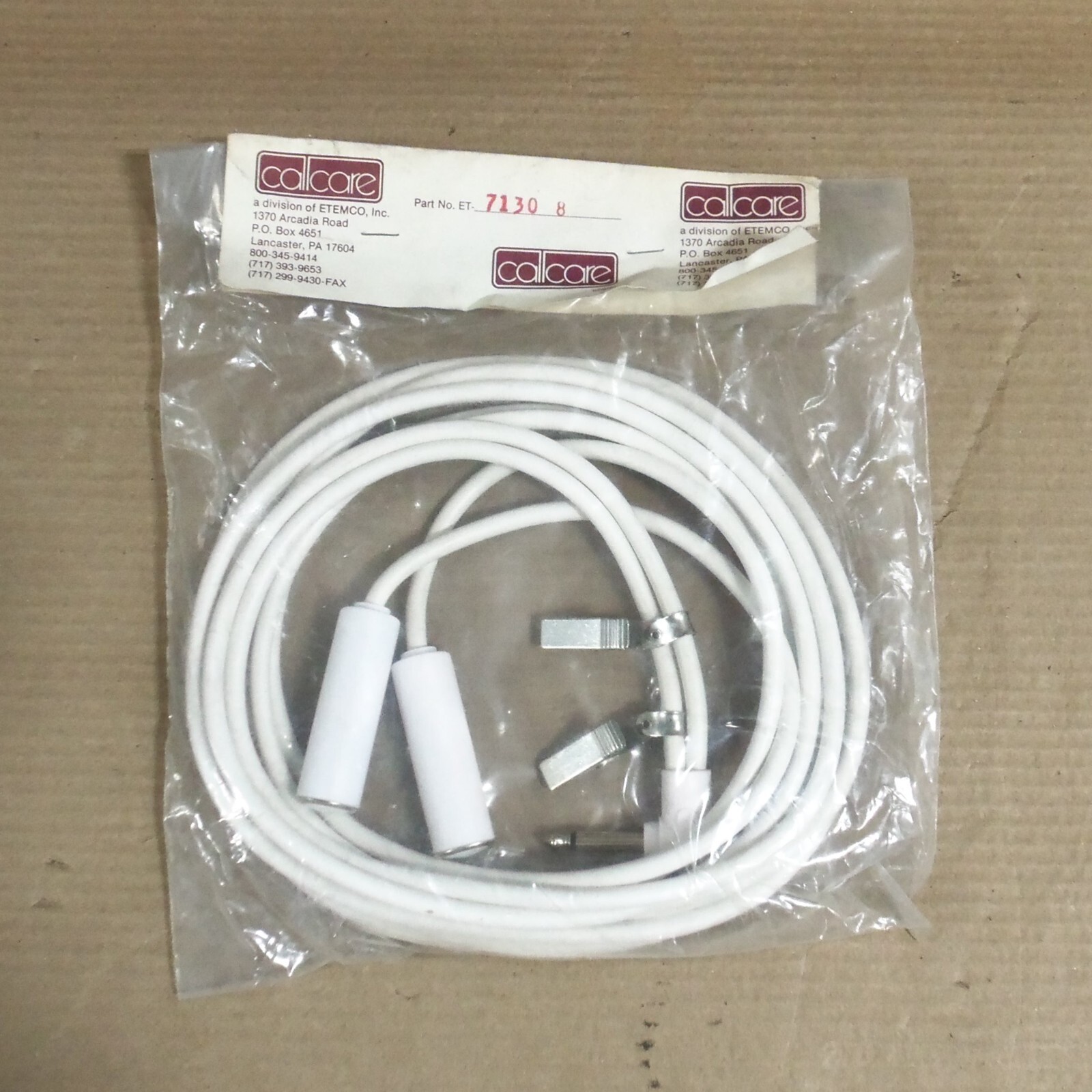 NEW CALLCARE 7130-8 PATIENT NURSE CALL LIGHT DOUBLE ALARM CORD SINGLE PRONG AK
