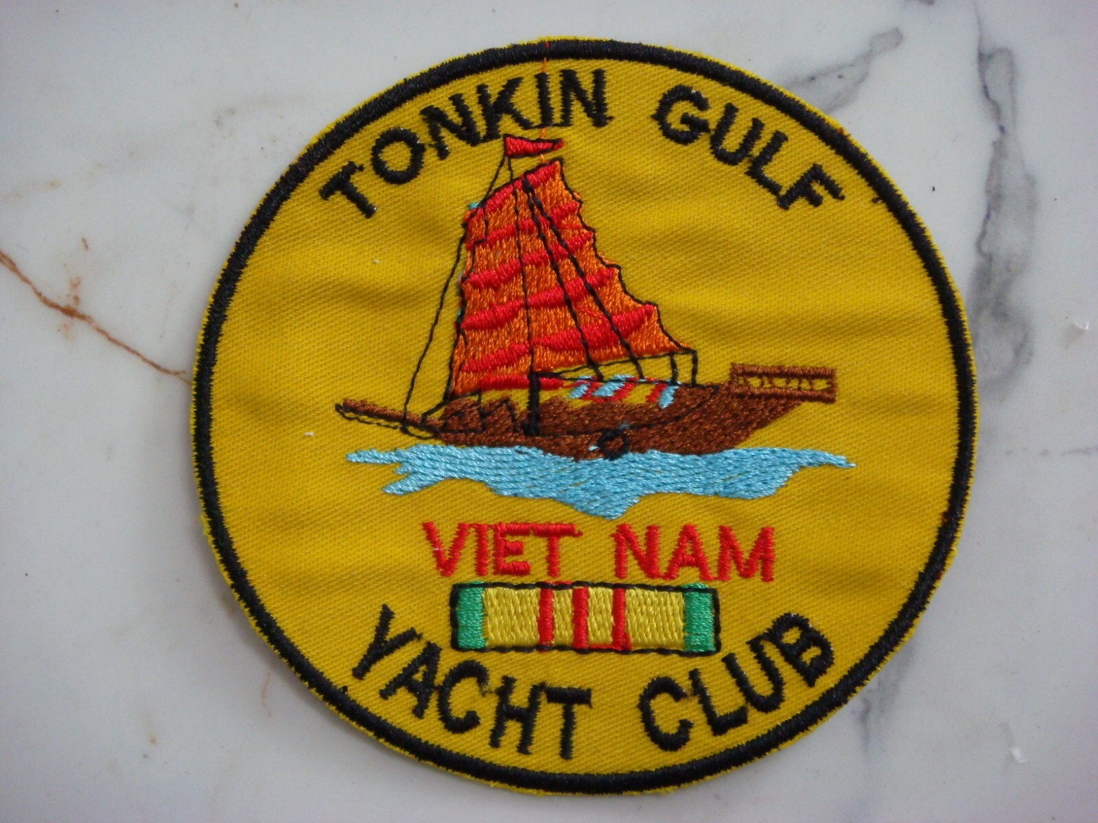 US 7th FLEET TONKIN GULF YACHT CLUB, VIETNAM WAR PATCH