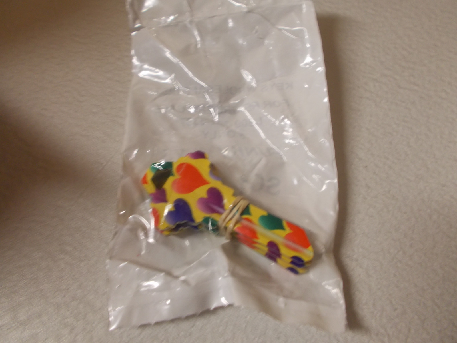 Lot of 5 Funky Keys "Hearts" SC1-FK12