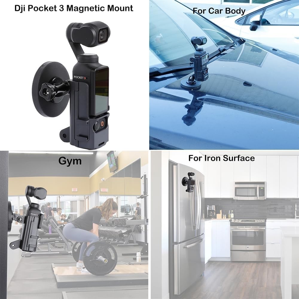 Accessories Kit for OSMO Pocket 3,Including Hard Shell Case,Magnetic Mount,Deskt