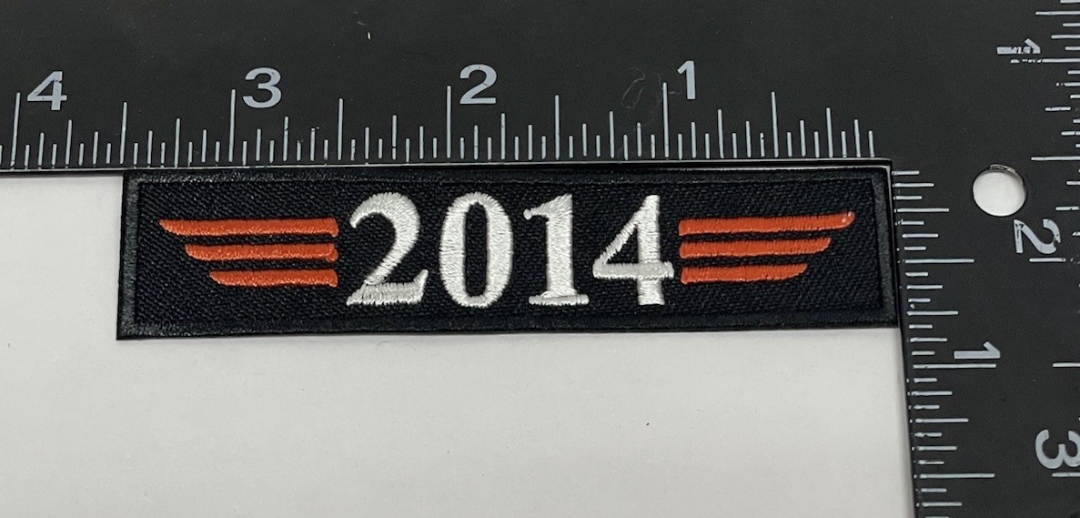 Harley Davidson Patch “Dual Member” Embroidered Jacket PATCH w/2013 & 2014 Bars