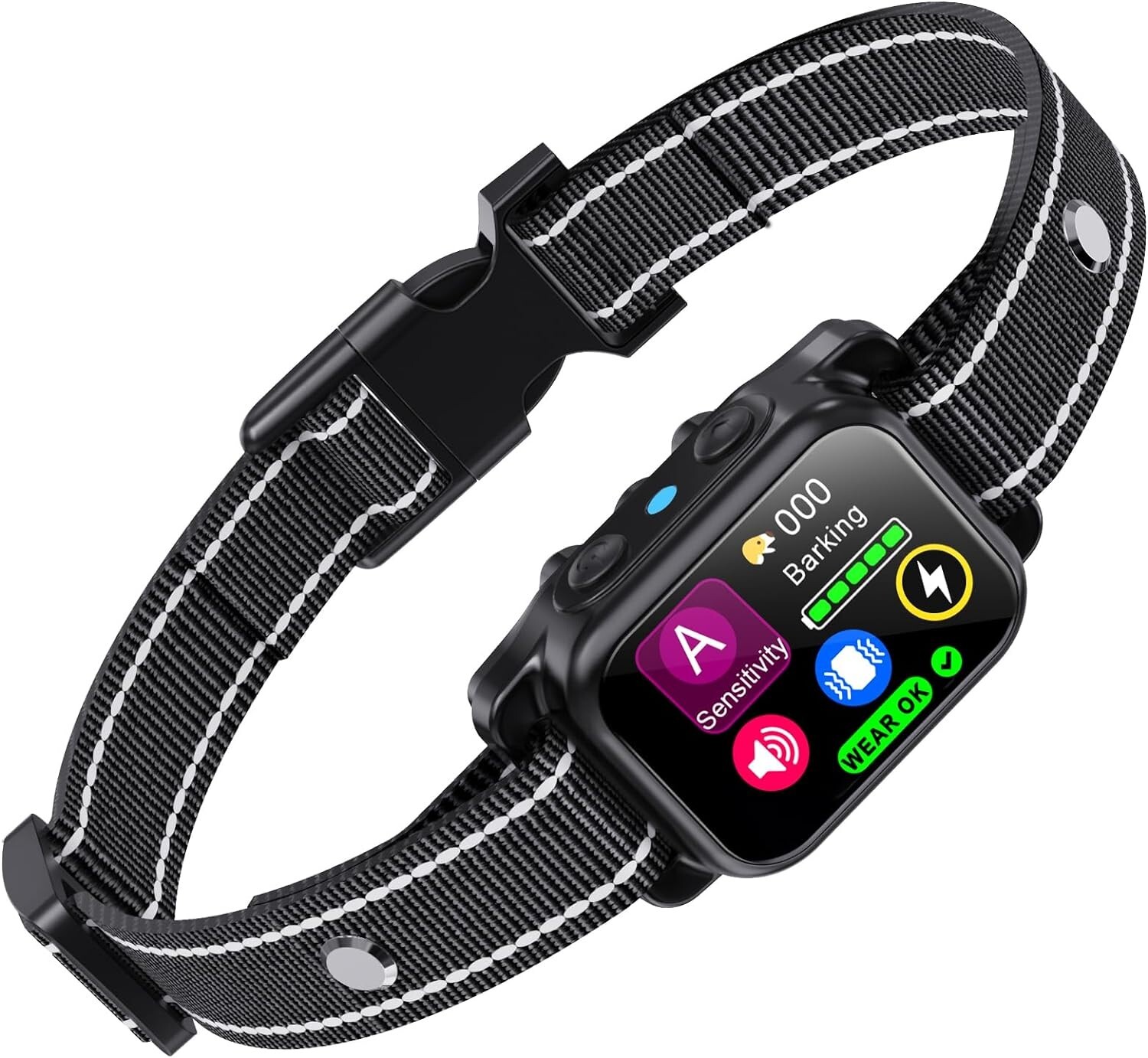 Aolulf Dog Bark Collar Next-Gen Physical Vibration Sensor ZC01 - Black Free Ship