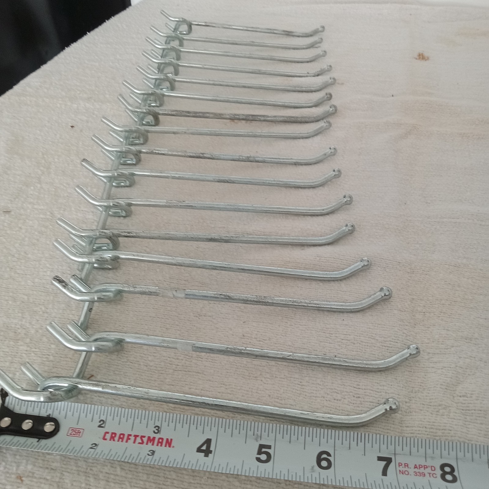 PEG HOOKS 16 PC. 6" INCH  HEAVY DUTY PEG BOARD HOOKS