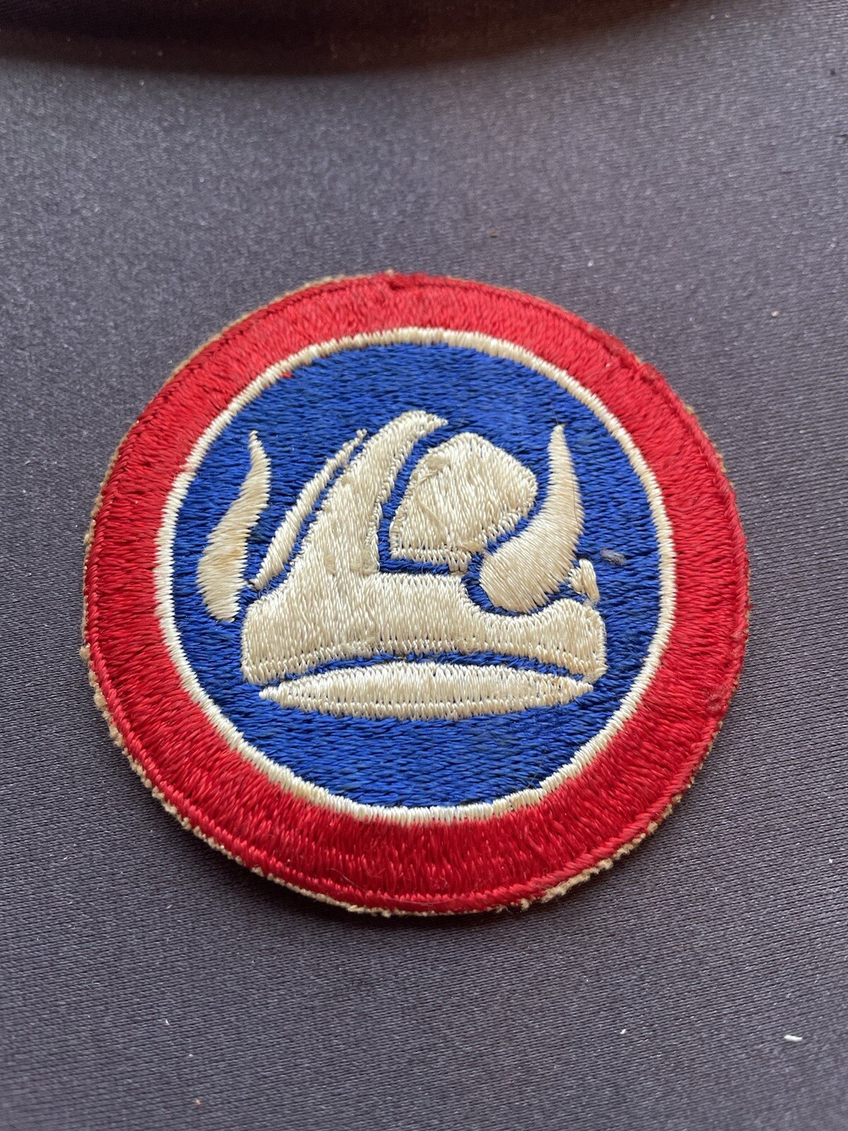 Original WW2 47th Infantry Division Patch Cut Edge Vintage Field Worn