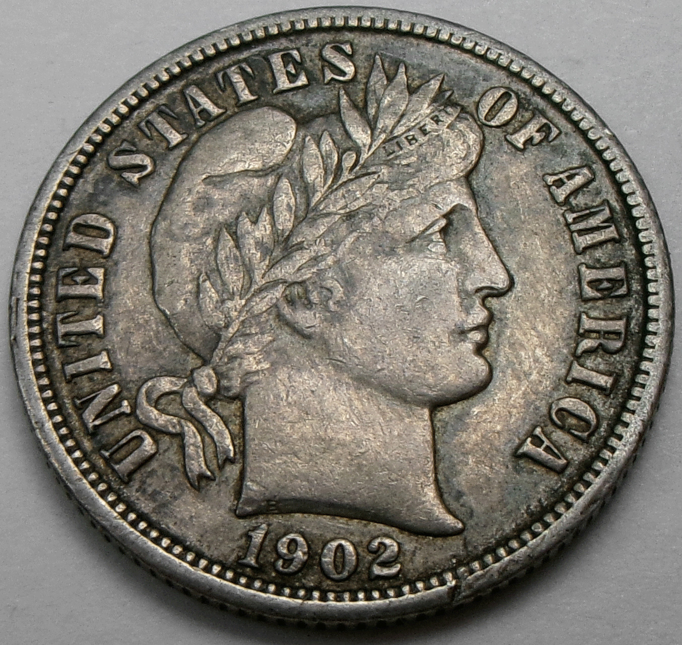 1902 Barber 10¢ Dime