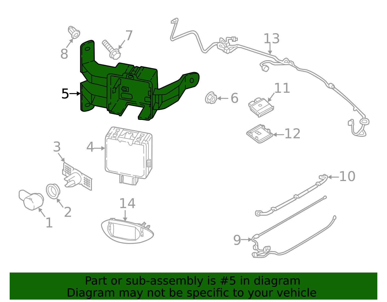 Genuine Volkswagen Bracket 5NA-907-456
